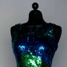 OLEG CASSINI SEQUIN DRESS, LATE 20TH C