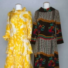 TWO PIERRE CARDIN DAY DRESSES, PARIS, 1970s
