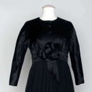 GALANOS BLACK COCKTAIL DRESS, 1958-1962