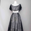 CANTU BLACK LACE GARMENT, ITALY, 1890-1905