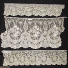 HANDMADE LACE FLOUNCES &amp; HANKIES, 1870-1900