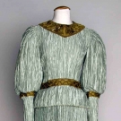 MARY McFADDEN PLEATED EVENING DRESS, 1980s