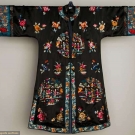 SILK SATIN EXPORT COAT, CHINA, MID 20TH C