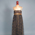 JAMES GALANOS TINSEL TRIMMED GOWN &amp; JACKET, 1967