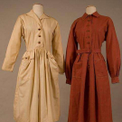 TWO CLAIRE MCCARDELL COTTON DRESSES, 1944 &amp; 1950
