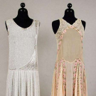 TWO BEADED PARTY DRESSES, 1920s