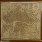 FRAMED PRINTED LONDON MAP BANDANA, 1832