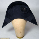 MAN'S FELTED WOOL BICORN HAT, AMERICAN, 1815