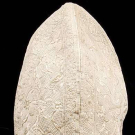 MAN'S QUILTED WHITE CAP, PERSIA, 18th C.