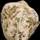 GENT'S EMBROIDERED SILK AT-HOME CAP, 1730-1760