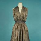 BONNIE CASHIN LAME COCKTAIL DRESS, 1943