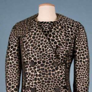 JAMES GALANOS GIRAFFE PRINT DRESS &amp; JACKET, FALL 1957