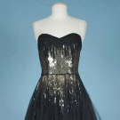 JACQUES HEIM SEQUIN &amp; TULLE BALLGOWN, LATE 1940s