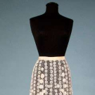 IRISH CROCHET TRAINED SKIRT, c. 1910