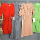 FIVE DAY DRESSES, 1940-1960s