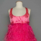 PINK FEATHERED OUTFIT, c. 1968