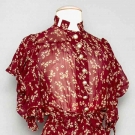 TWO SILK DAY DRESSES, 1930s