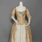 SILK ROBE A L'ANGLAISE, 1780s