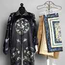 SILK ROBE &amp; TEXTILES, CHINA, c. 1900
