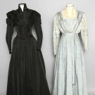 BLACK SILK DRESS, c. 1898