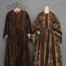 TWO SILK TAFFETA DAY DRESSES, c. 1855