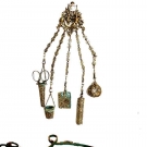 TWO CHATELAINES, 19TH C