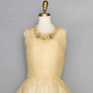PAINTED ORGANDY DRESS, 1920s