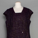 CHANEL XLG SZ WOOL &amp; METALLIC DRESS, 2000s