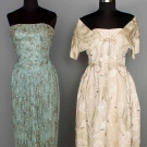TWO BEADED SOPHIE GOWNS, 1950-1960s