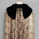 SILK &amp; GOLD LAME OPERA CAPE, 1920s