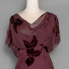 CUT VELVET EVENING GOWN, 1930s