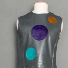 PIERRE CARDIN LEATHER DRESS, c. 1969