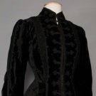 LADY'S BLACK VELVET JACKET, c. 1890