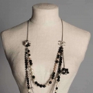 CHANEL SILVER &amp; PEARL NECKLACE, c. 2000