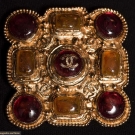 CHANEL GOLD BROOCH, c. 2000