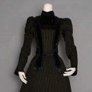 PIN STRIPED DINNER ENSEMBLE, 1890