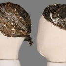 TWO SEQUINED SKULL CAPS, 1930s