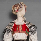 SEVEN PIECE FOLK DRESS, CZECHOSLOVAKIA, 1940s
