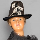 STRAW FLOWER-POT HAT, 1870s