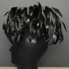 FEATHER FOUNTAIN HAT, 1950s