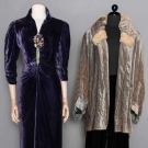 TWO VELVET EVENING GARMENTS, 1925-1935