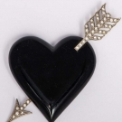 YVES SAINT LAURENT BROOCH, LATE 20TH C