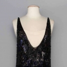 BLUE &amp; BLACK SEQUINED PARTY DRESS, 1920s