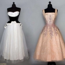 TWO TULLE BALLGOWNS, 1950s