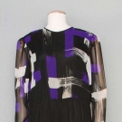 HANAE MORI SILK EVENING GOWN, c. 1980