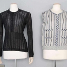 TWO CHANEL M SZ SWEATERS, 1990s