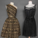 TWO PARTY DRESSES, 1955 &amp; 1965
