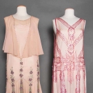 FIVE BEADED/SEQUINED DRESSES, MID 1920s