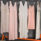 FOUR SILK NEGLIGEES, 1930-1940s