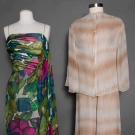 TWO SILK CHIFFON GARMENTS, 1970s